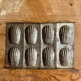 Set of Three Vintage French Madeleine Baking Trays