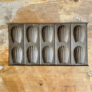 Set of Three Vintage French Madeleine Baking Trays