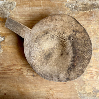 Antique French Very Thick Wooden Chopping Board