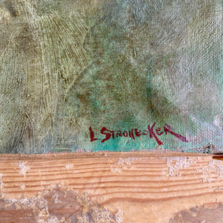 Oil On Canvas Depicting Drinks Table Scene