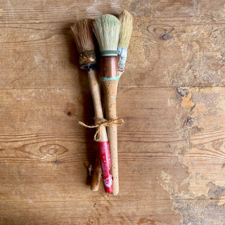 Trio of Vintage French Paint Brushes