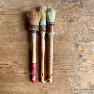 Trio of Vintage French Paint Brushes