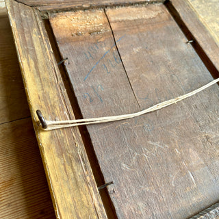 Framed Oil On Wooden Board Depicting Country Scene