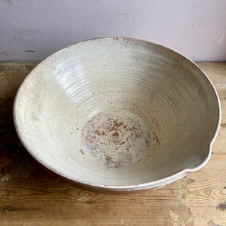 Antique Pale Yellow Tian Bowl - Very Large