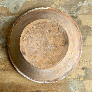 Antique Pale Yellow Tian Bowl - Very Large