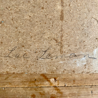 Oil On Board Depicting Lake Scene