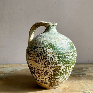 Antique French Green Oil Jug