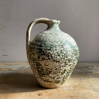 Antique French Green Oil Jug