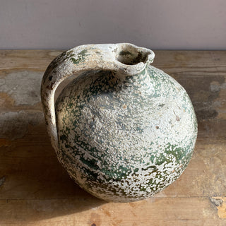 Antique French Green Oil Jug