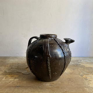 18th Century French Walnut Oil Jug