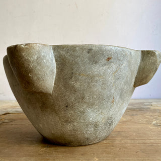 Antique French Large Marble Mortar & Pestle