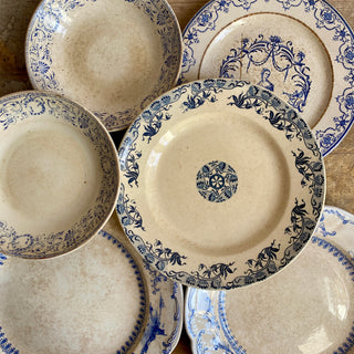 Collection Of Antique French Plates