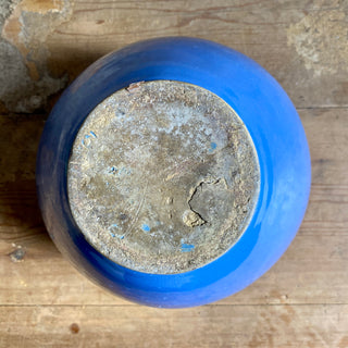 Antique French Blue Glazed Martres-Tolosane Confit Pot