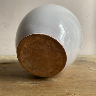 Antique French White Glazed Martres-Tolosane Confit Pot