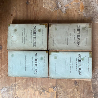 Set Of Four Antique French Books - Dating From 1904 to 1908