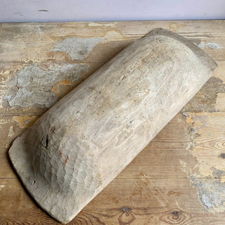Antique French Wooden Dough Bowl