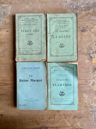 Set Of Four Antique French Books