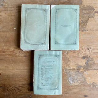 Set Of Three Antique French Books