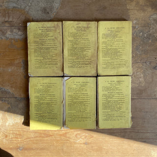 Set Of Six Antique French Books from 1860 & 1861