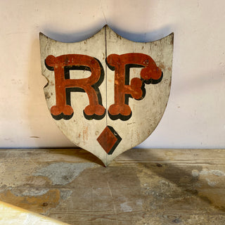 Antique French Wooden République Française Sign