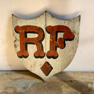 Antique French Wooden République Française Sign