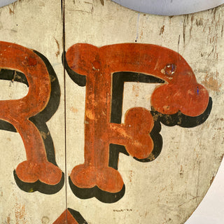 Antique French Wooden République Française Sign