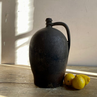 Antique French Brown Oil Jug