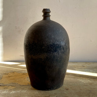Antique French Brown Oil Jug
