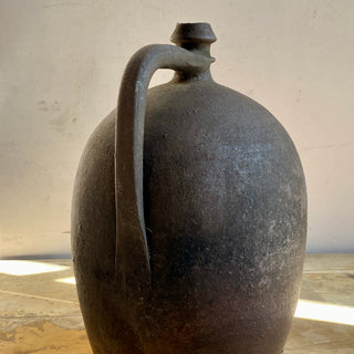 Antique French Brown Oil Jug
