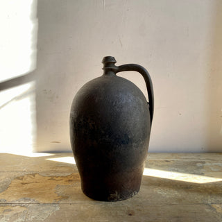Antique French Brown Oil Jug