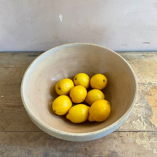 Vintage French Stoneware Mixing Bowl - Very Large