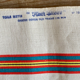 Trio of Large Vintage French Cotton Tea Towels - New Old Stock