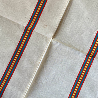 Trio of Large Vintage French Cotton Tea Towels - New Old Stock