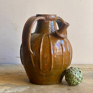 18th Century French Walnut Oil Jug