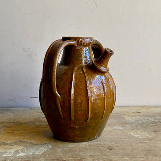 18th Century French Walnut Oil Jug