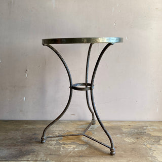 Antique French Marble Topped Bistro Table