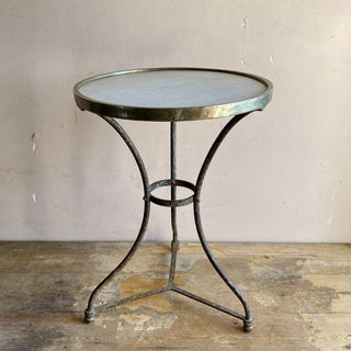 Antique French Marble Topped Bistro Table