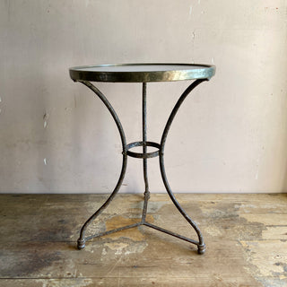 Antique French Marble Topped Bistro Table