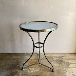 Antique French Marble Topped Bistro Table