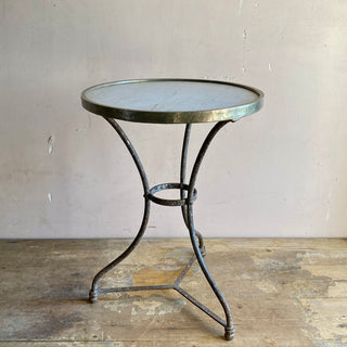 Antique French Marble Topped Bistro Table