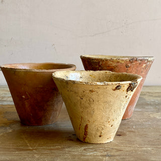 Trio Of Handmade Resin Pots