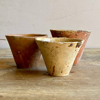 Trio Of Handmade Resin Pots