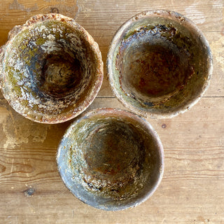 Trio Of Handmade Resin Pots