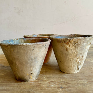 Trio Of Handmade Resin Pots