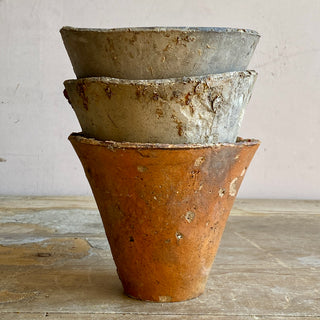 Trio Of Handmade Resin Pots