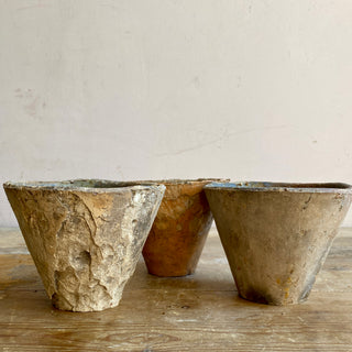 Trio Of Handmade Resin Pots