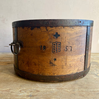 Antique French Grain Bin From 1857