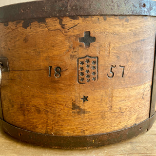 Antique French Grain Bin From 1857
