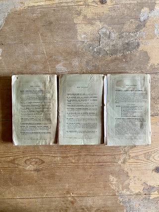 Trio of Antique French Books - From 1868