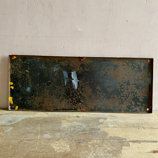 French Enamel 100m Gas Station Sign